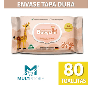 Toallas Humedas Babyclin Soft X80 Hipoalergenicas Aloe Vera