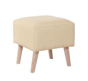 Pouf Burdeos Pu Beige