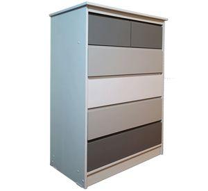 Cajonera 6 Cajones Gris Grafito Premium