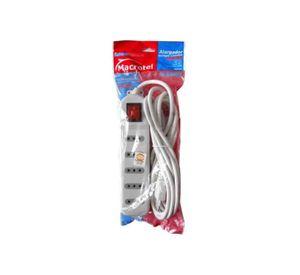 Zapatilla Alargador 5mt 5 Entradas Blanco Macrotel