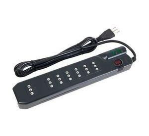 Alargador Protector De Voltaje 3 Metros Mlab 9305 Color Negro Certificado 1400w 7 Salidas