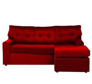 SECCIONAL ITALIA REVERSIBLE FELPA ROJO