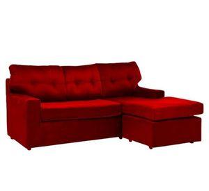 SECCIONAL ITALIA REVERSIBLE FELPA ROJO