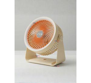 Mini Ventilador De Mesa Color Beige Silencioso Portátil y Recargable USB