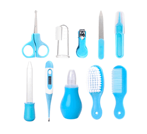 Set Cuidados Bebe 10 En 1 Manicure Peine Termometro Medicina
