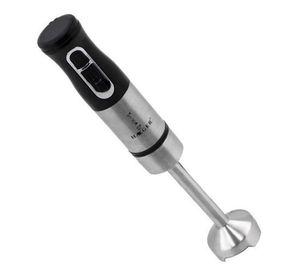 Batidora De Inmersión Industrial Haeger Acero Inoxidable Y Negra