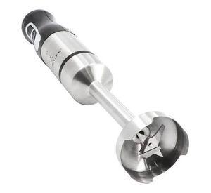 Batidora De Inmersión Industrial Haeger Acero Inoxidable Y Negra