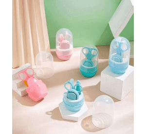 Set 4 Juego Kit Completo Manicura 4en1 Uñas Bebes Lau