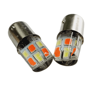 PAR DE AMPOLLETAS LED DOBLE CONTACTO MOTO
