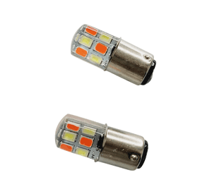 PAR DE AMPOLLETAS LED DOBLE CONTACTO MOTO
