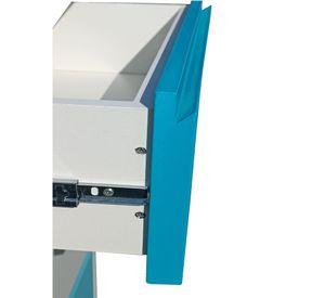 Cajonera 6 Cajones Calipso Blanco Celeste Premium