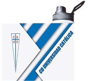 BOTELLA ESTAMPADA DE LA UNIVERSIDAD CATÓLICA, FUTBOL