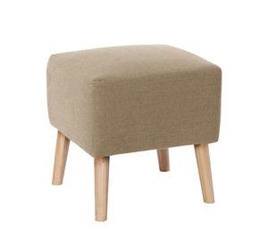Pouf Burdeos Lino Natural