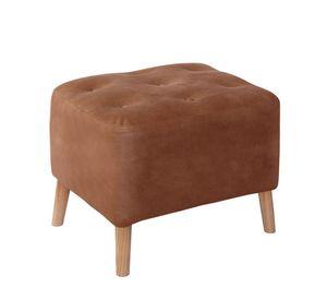 Pouf Lyon  Cuero Kentucky Tabaco