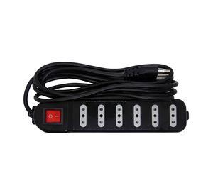 Zapatilla Eléctrica 6 Tomas Negro 3 Mts Macrotel - Sec