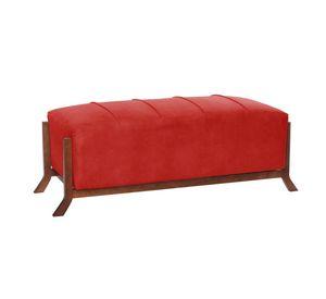 Banqueta Marsella  Cuero Kentucky Rojo