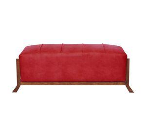 Banqueta Marsella  Cuero Kentucky Rojo