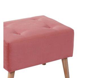 Pouf Niza Tela Velvet Palo Rosa