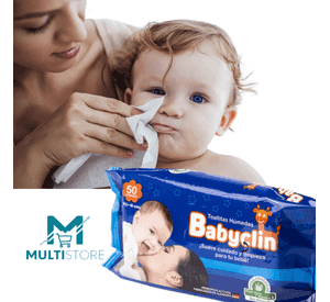 Toallitas Humedas Babyclin X50 Hipoalergenicas Con Aloe Vera