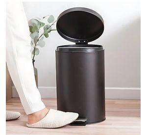 Papelera 8 Litros Elegante Con Pedal Basurero Ofic