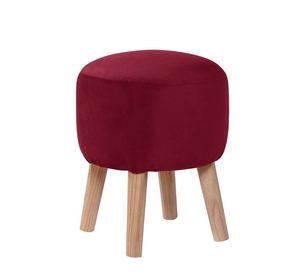 Pouf Nantes Tela Velvet Burdeo