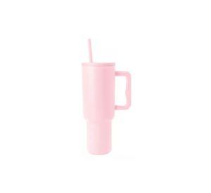 Vaso térmico mug, 1200 lt, acero inoxidable, color rosado