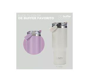 Vaso tumbler mug térmico, botella de agua, buffer, acero inoxidable, color ivory