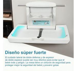 Mudador Cambiador Plegable Para Bebe Horizontal Baño Público