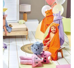Toalla Capucha De Algodón Bordado Tigre - 75 x 100cm - 300 g/m² - Teka