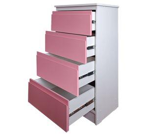 Cajonera 4 Cajones Rosada Premium