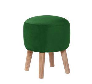 Pouf Nantes Tela Velvet Verde