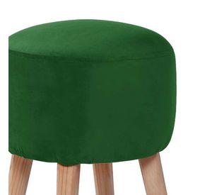 Pouf Nantes Tela Velvet Verde