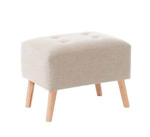 Pouf Niza Lino Blanco