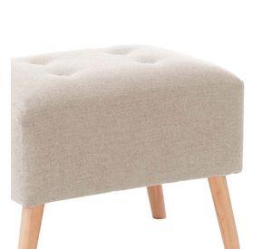 Pouf Niza Lino Blanco