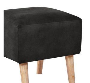 Pouf Burdeos Cuero Kentucky Negro