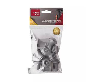 Set 10 Tapones de Vac o para Vino Gris