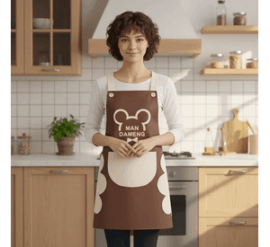 Delantal Mandil De Cocina Liso Con Bolsillo 70x68cm