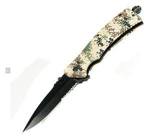 Cuchillo Navaja Mixta Táctica Camuflada Sahara AG08