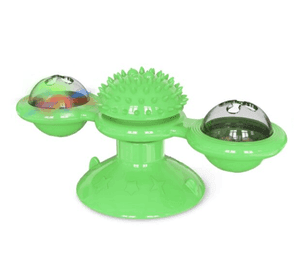 Juguete Antiestres para Gatos Catnip Tocadisco Molino Viento