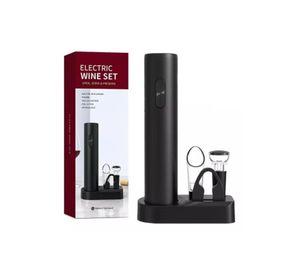 Sacacorcho descorchador de vino eléctrico a batería negro