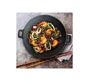 WOK HIERRO CON AZAS 31 CM BRIVA