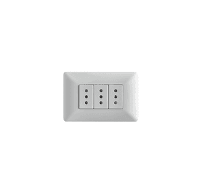 Tomacorriente Enchufe Hembra Triple 220v Certificado Sec Stanford Blanco