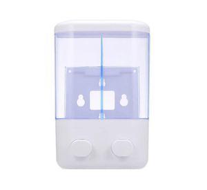 Dispensador Jabón Baño Doble Blanco