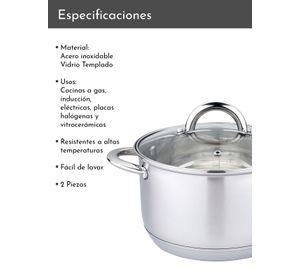 Olla de Acero inoxidable 24 cm 6.1 Lts