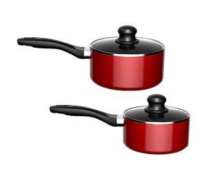 Batería de Cocina 15 Piezas Omni Red Aluminio Antiadherente