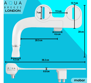 Bidet Wc Ducha Arabe Turca Inodoro Lavado London Aquabreeze