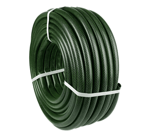 Manguera reforzada 1 pulgada rollo 50 metros oscuro Verde