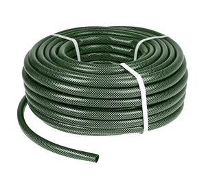 Manguera reforzada 1 pulgada rollo 50 metros oscuro Verde