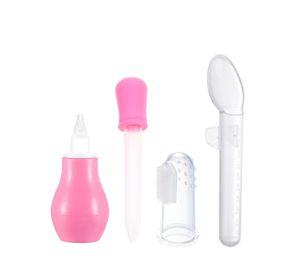 Set Cuidados Bebe Medicina Gotero Cuchara Aspirador Cepillo