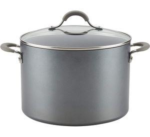 Olla 9,46 L Aluminio Anodizado Con Tapa Vidrio Circulon